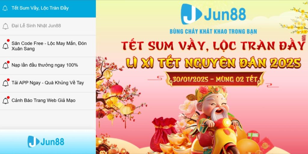 Khuyến Mãi Jun88 Dịp Lễ Tết